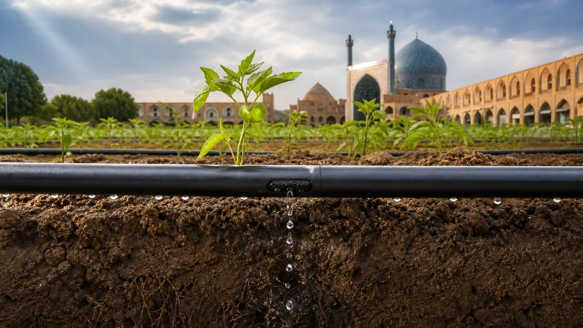 کاربرد نوار آبیاری قطره ای اصفهان